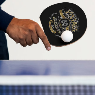 Raquette De Ping Pong Personnalisé Vintage Âgé À Perfection Anniversaire