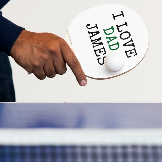 Raquette de ping pong personnalisée avec le nom Pè (Insitu)