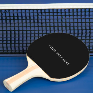 Raquette De Ping Pong Personnaliser votre texte ou votre nom Modèle Élég