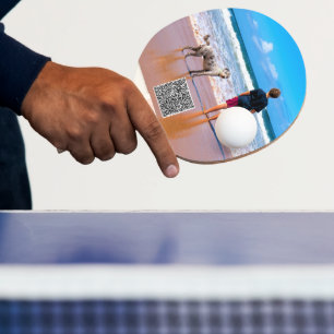 Raquette De Ping Pong Personnalisez votre pagaie photo avec code QR
