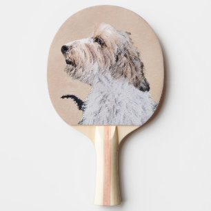 Raquette De Ping Pong Petit Basset Griffon Vendéen Peinture - Chien Art