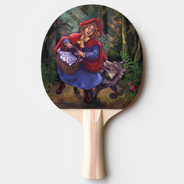 Raquette De Ping Pong Petit Chaperon Rouge (Devant)