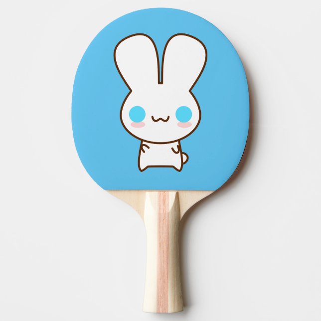 Raquette De Ping Pong Petit lapin mignon heureux BunBun (Devant)