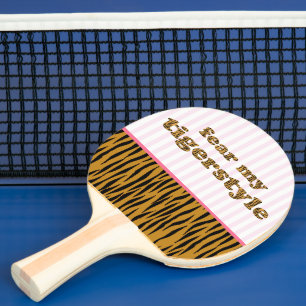 Raquette De Ping Pong Peur de mon style tigre  Pagaie Ping-Pong D'Emprei