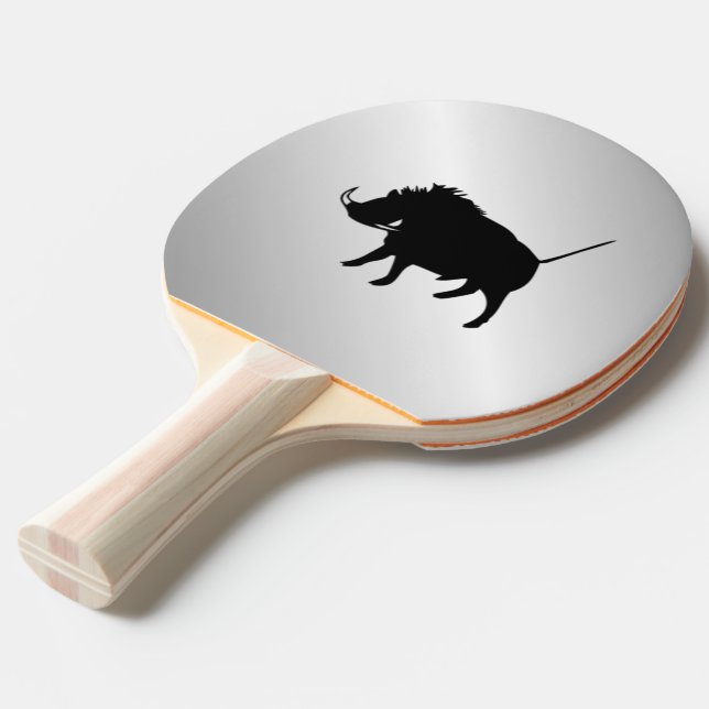 Raquette De Ping Pong Phacochère Argent (Dos Angle)
