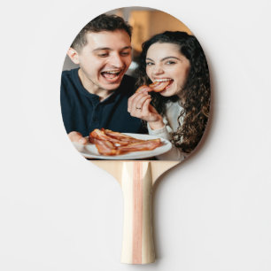 Raquette De Ping Pong Photo de manger du bacon Personnaliser