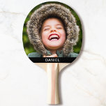 Raquette De Ping Pong Photo et nom Modèle Table Tennis Bat Paddle<br><div class="desc">Votre Edge imprimer photo et nom sur le ping-pong modèle noir pagaie de table de ping-pong batte.</div>