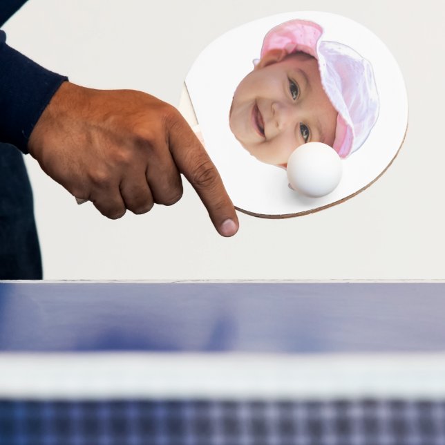 Raquette De Ping Pong Photo personnalisée de bébé, visage de bébé photo (Insitu)