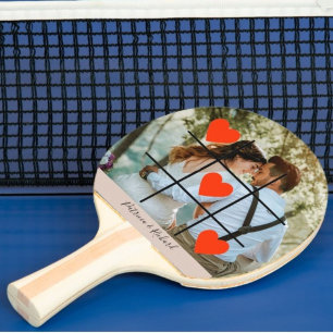 Raquette De Ping Pong Photo Personnaliser Valentine Love