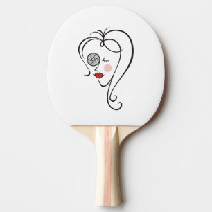 Raquette De Ping Pong Photographe féminine