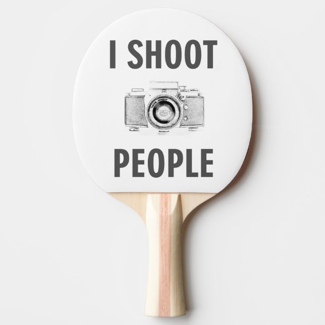 Raquette De Ping Pong photographe photographe photo texte amusant (Devant)