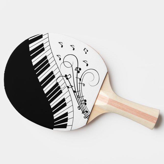 Raquette De Ping Pong Piano Keyboard Music Design (Côté)