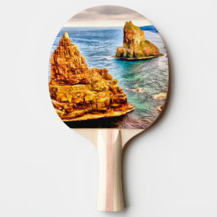 Raquette De Ping Pong Piles de la peinture duncansby de l'Ecosse