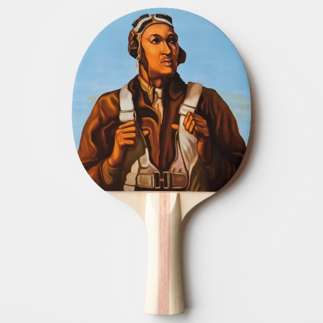 Raquette De Ping Pong Pilotes d'aviation afro-américains de 2ÈME GUERRE  (Devant)