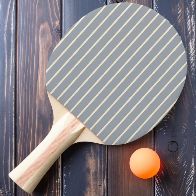 Raquette De Ping Pong Pin-Striping Dove Gris Couleur Ping Pong (Créateur téléchargé)