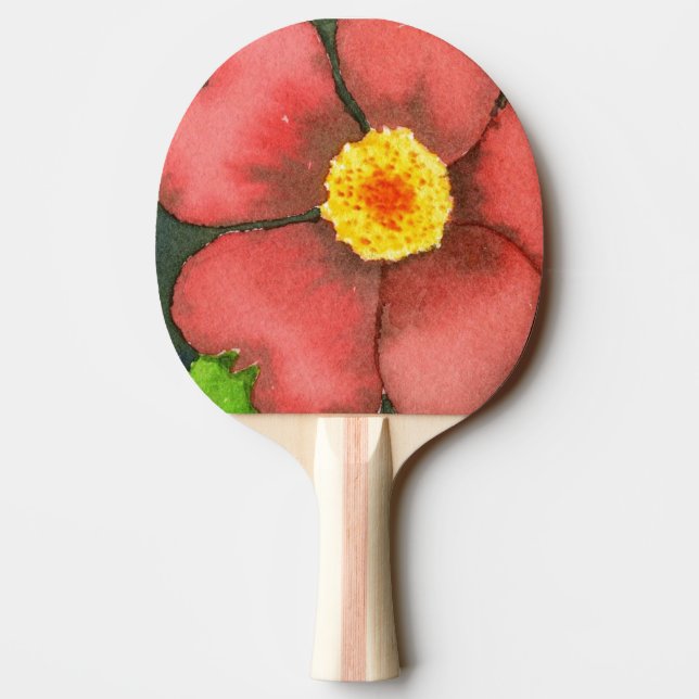 Raquette De Ping Pong Ping Paddle "Rose sauvage" (Dos)