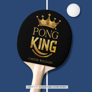 Raquette De Ping Pong Ping Pong King Gold Couronne personnalisée