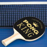 Raquette De Ping Pong PING PONG KING Personnalisé Editable Black Gold<br><div class="desc">Placez le maître du ping-pong avec une pagaie personnalisée PONG KING en couleur texte modifiable et couleurs arrière - plans (l'exemple montré est or sur noir). CHANGEMENT DE COULEUR : Modifiez la couleur de l'arrière - plan et/ou du texte en cliquant sur l'onglet PERSONNALISER SUIVANT de la section PERSONNALISER. Contactez...</div>