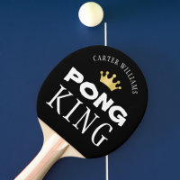PING PONG KING Personnalisé modifiable noir