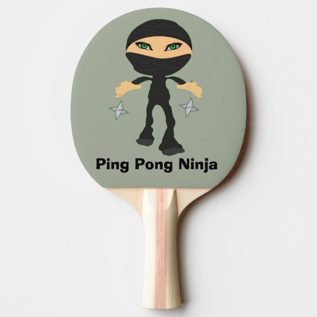 Raquette De Ping Pong Ping-pong Ninja - fille Ninja (Dos)