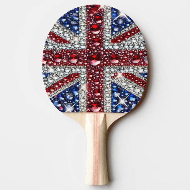 Raquette De Ping Pong Ping pong paddle aux couleurs britanniques (Dos)