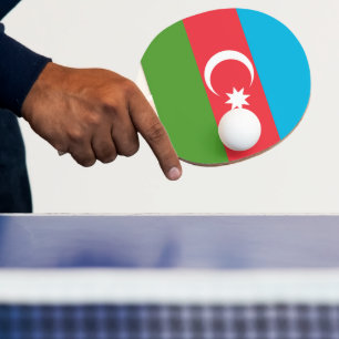 Raquette De Ping Pong Ping pong paddle avec Drapeau de l'Azerbaïdjan
