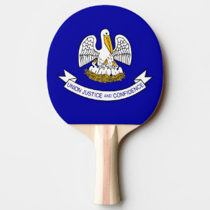 Raquette De Ping Pong Ping pong paddle avec Drapeau de Louisiane, USA
