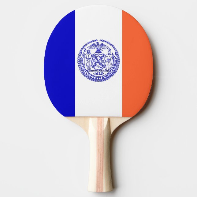 Raquette De Ping Pong Ping pong paddle avec Drapeau de New York, USA (Dos)