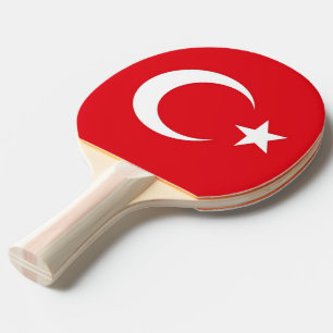 Raquette De Ping Pong Ping pong paddle avec Drapeau de Turquie