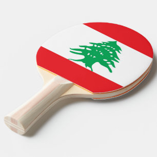 Raquette De Ping Pong Ping pong paddle avec Drapeau du Liban