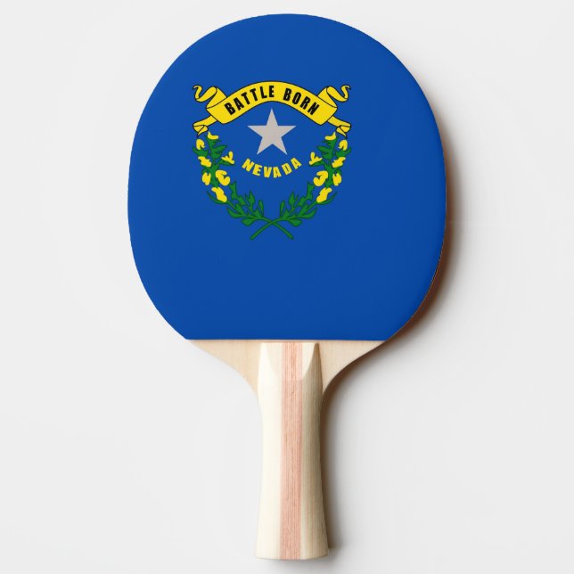 Raquette De Ping Pong Ping pong paddle avec Drapeau du Nevada, USA (Dos)
