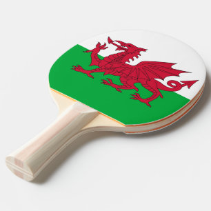 Raquette De Ping Pong Ping pong paddle avec Drapeau du Pays de Galles