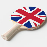 Ping pong paddle avec drapeau du Royaume-Uni