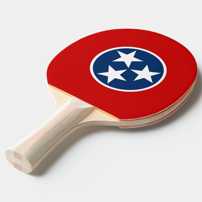 Raquette De Ping Pong Ping pong paddle avec Drapeau du Tennessee, USA (Devant Angle)