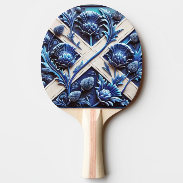 Raquette De Ping Pong Ping pong paddle avec Scottish Thistles (Dos)
