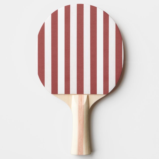 Raquette De Ping Pong Ping Pong Paddle Burgundy & White Stripe (Devant)