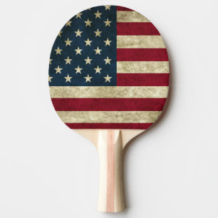 Raquette De Ping Pong Ping Pong Paddle/Drapeau américain