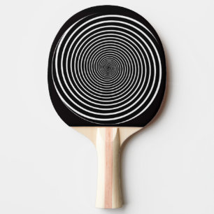 RAQUETTE DE PING PONG PING PONG PADDLE KANJI POUR LE POUVOIR ET OP ART S