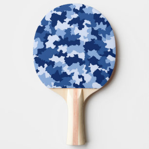 Raquette De Ping Pong Ping Pong Paddle, Motif de camouflage bleu