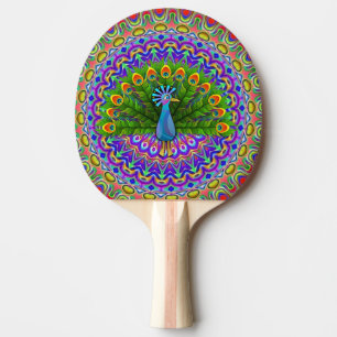 Raquette De Ping Pong Ping Pong Paddle Peacock