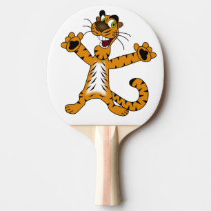 Raquette De Ping Pong Ping Pong Paddle. Tigre.