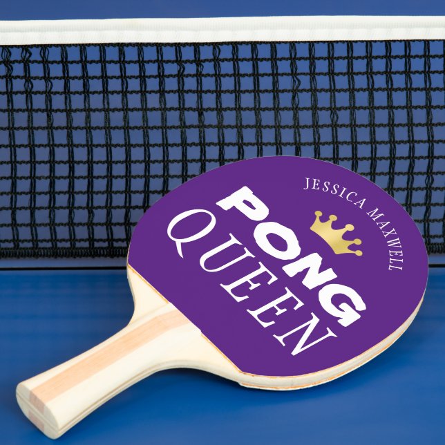 Raquette De Ping Pong Ping Pong Queen couleur violet modifiable personna (Insitu)