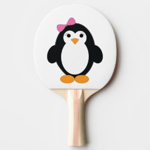 Raquette De Ping Pong Pingouin fille mignonne