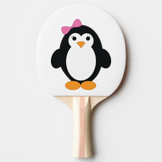 Raquette De Ping Pong Pingouin fille mignonne (Devant)