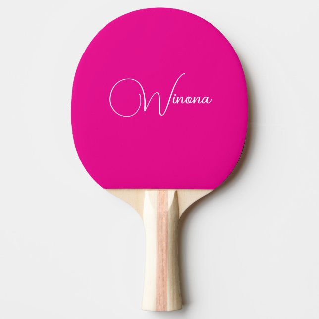 Raquette De Ping Pong Pink Signature Ping Pong Paddle (Devant)