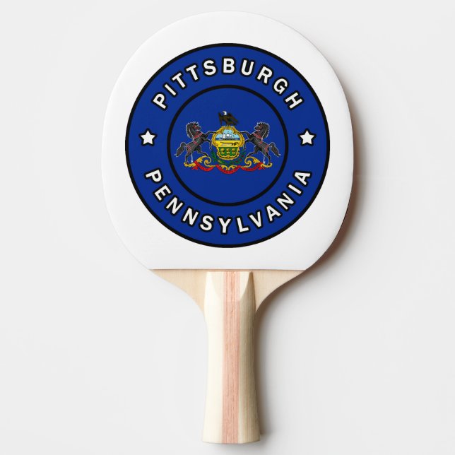 Raquette De Ping Pong Pittsburgh Pennsylvanie (Devant)