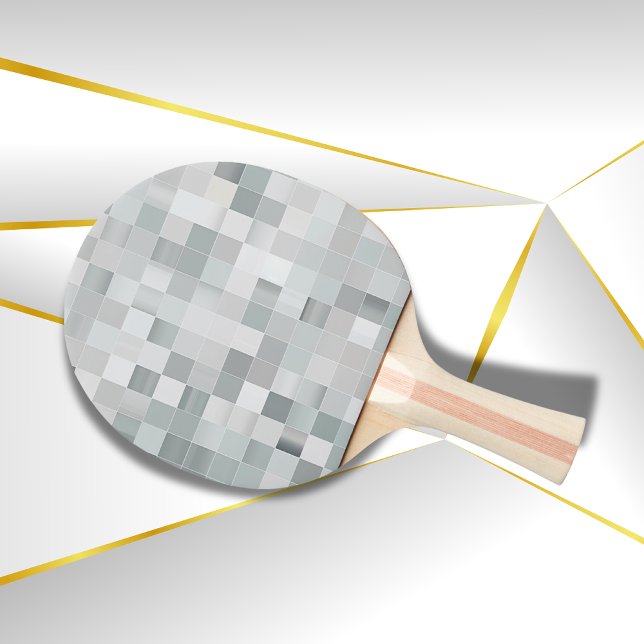 Raquette De Ping Pong Pixel Argent | (Créateur téléchargé)