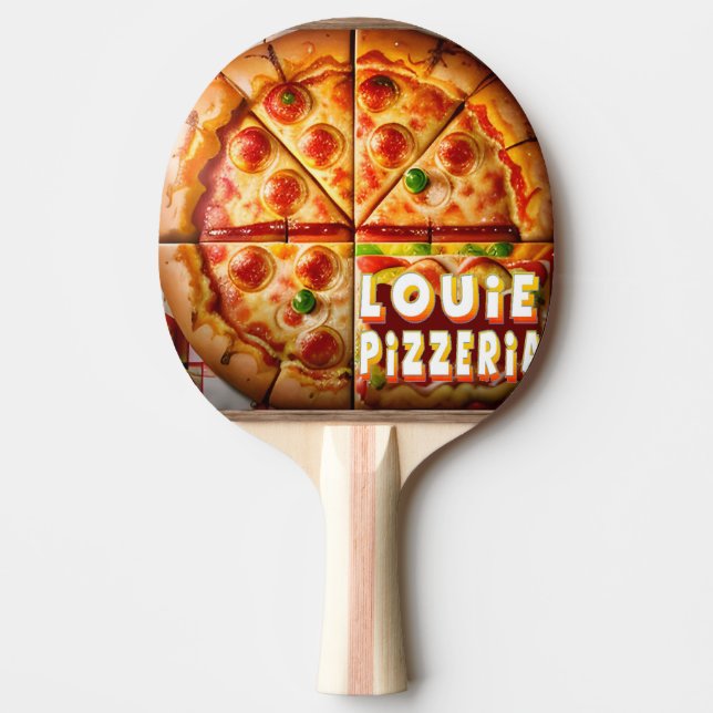 Raquette De Ping Pong Pizza Pizzeria Design (Devant)
