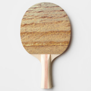 Raquette De Ping Pong Plage Eau transparente Sable Cool cadeau été