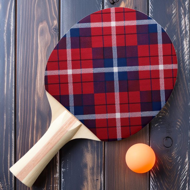 Raquette De Ping Pong Plaid Liberté Audacieux (Créateur téléchargé)